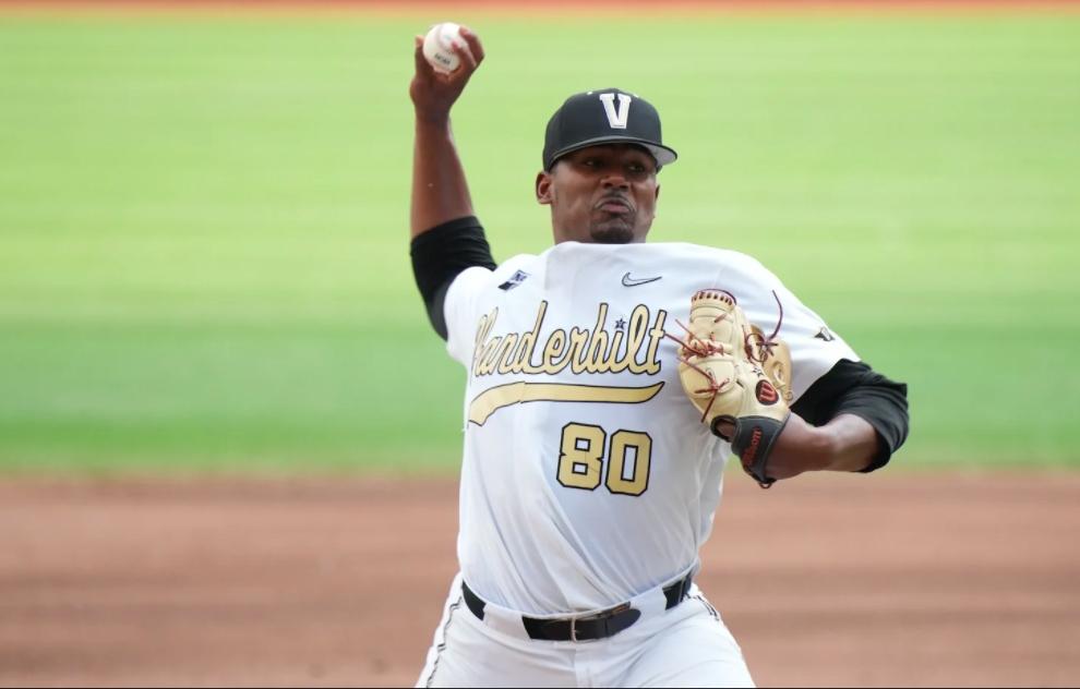 Vanderbilt pitcher Kumar Rocker