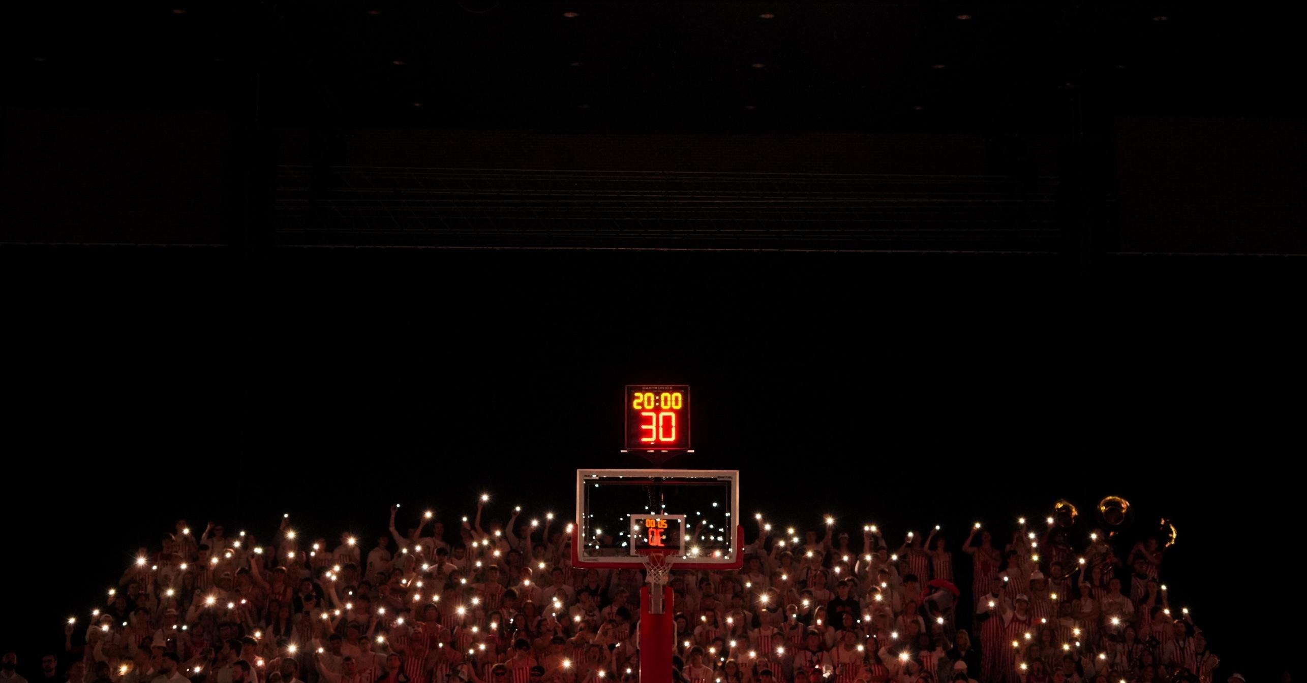  A view of the student section before the game between the Ohio Bobcats and the Miami (OH) RedHawks at Millett Hall.