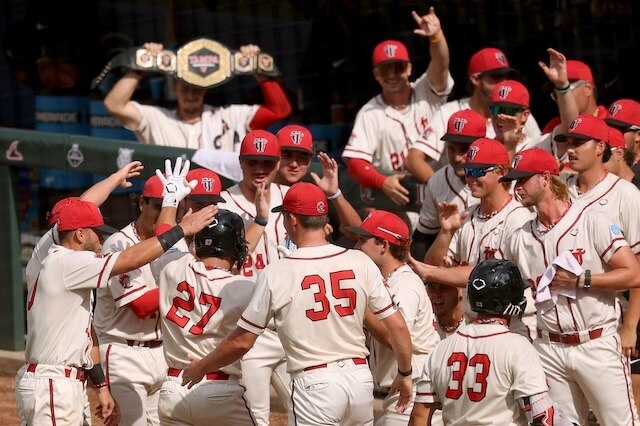 Tampa celebrates its 10th DII baseball national championship. 